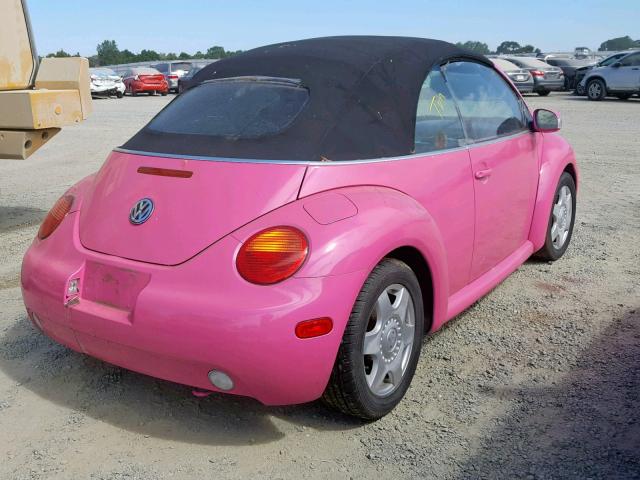 3VWCK21Y13M306825 - 2003 VOLKSWAGEN NEW BEETLE Çəhrayı foto 4