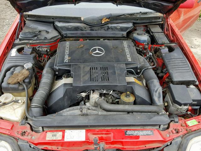 WDBFA67E1PF072827 - 1993 MERCEDES-BENZ 500 SL RED photo 7