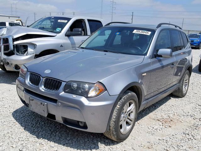 WBXPA93426WG89937 - 2006 BMW X3 3.0I GRAY photo 2