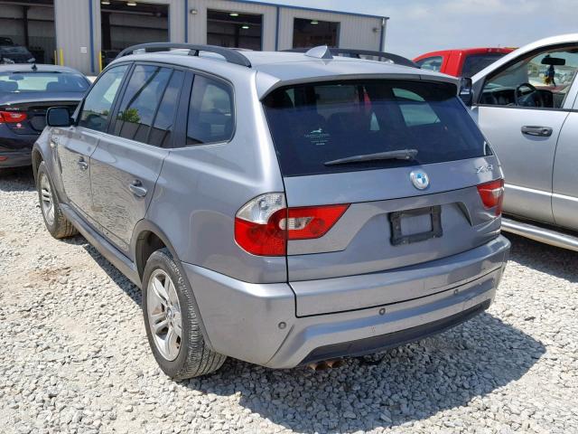 WBXPA93426WG89937 - 2006 BMW X3 3.0I GRAY photo 3