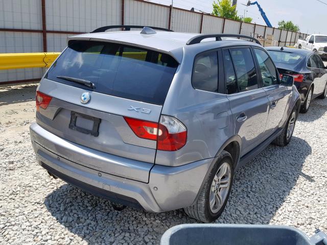 WBXPA93426WG89937 - 2006 BMW X3 3.0I GRAY photo 4