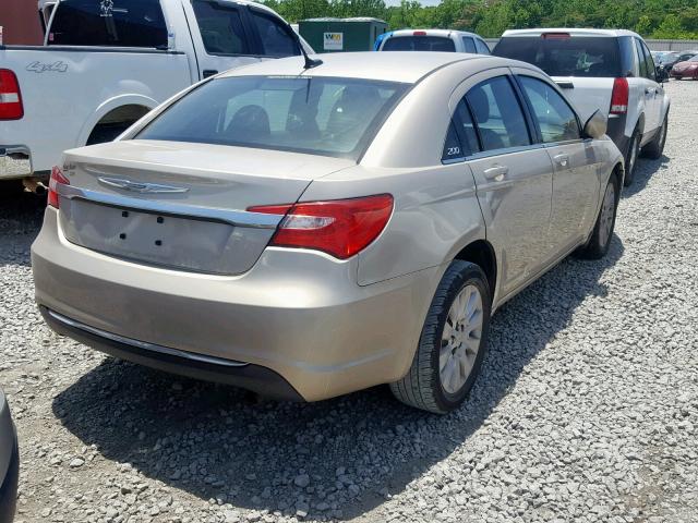 1C3CCBAB7EN204910 - 2014 CHRYSLER 200 LX TAN photo 4