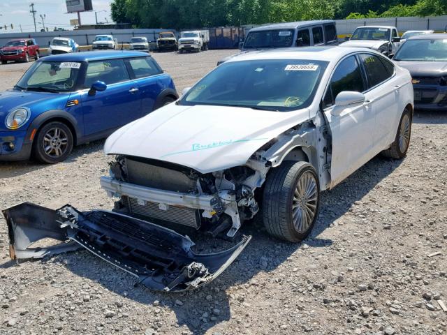 3FA6P0K96GR319257 - 2016 FORD FUSION TIT WHITE photo 2