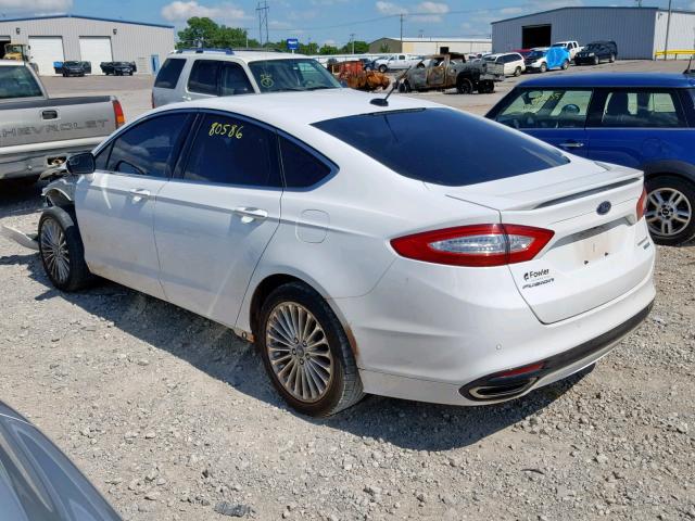 3FA6P0K96GR319257 - 2016 FORD FUSION TIT WHITE photo 3