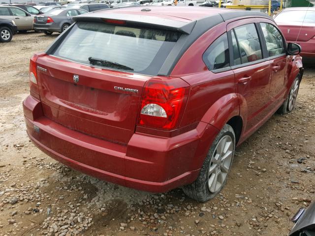 1B3CB5HA5AD611123 - 2010 DODGE CALIBER HE RED photo 4