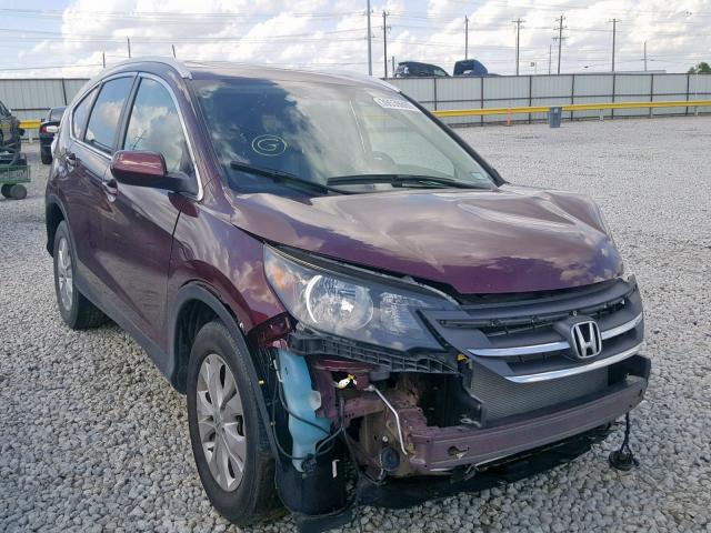 5J6RM4H76CL050466 - 2012 HONDA CR-V EXL RED photo 1