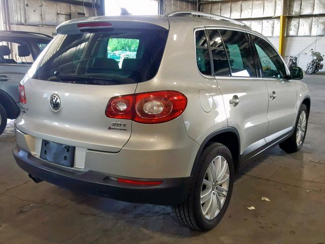 WVGBV75N39W533294 - 2009 VOLKSWAGEN TIGUAN SE SILVER photo 4