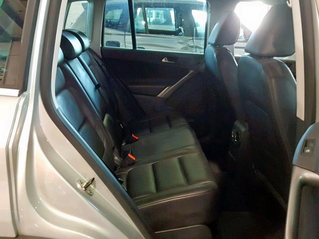 WVGBV75N39W533294 - 2009 VOLKSWAGEN TIGUAN SE SILVER photo 6