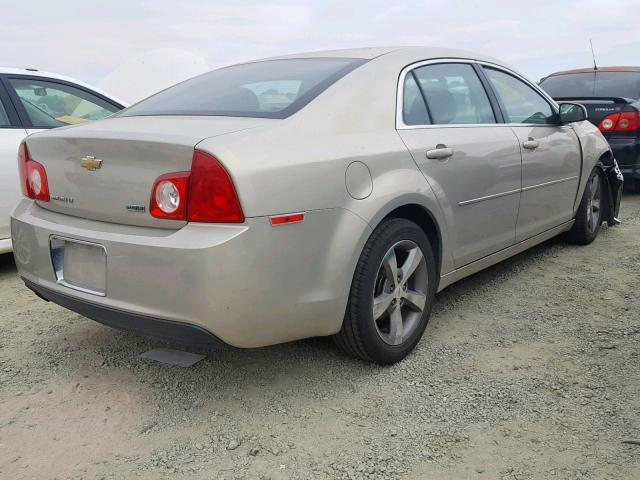 1G1ZC5EU6BF289921 - 2011 CHEVROLET MALIBU 1LT GOLD photo 4