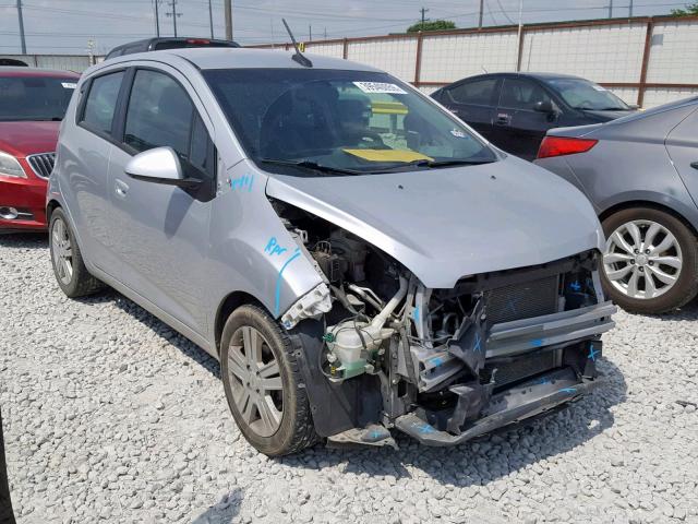 KL8CD6S90EC518883 - 2014 CHEVROLET SPARK 1LT SILVER photo 1