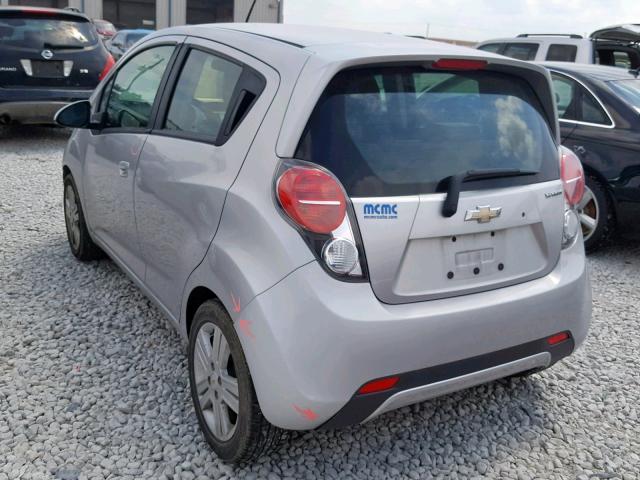 KL8CD6S90EC518883 - 2014 CHEVROLET SPARK 1LT SILVER photo 3