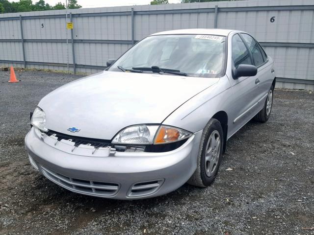 1G1JF524727207133 - 2002 CHEVROLET CAVALIER L SILVER photo 2