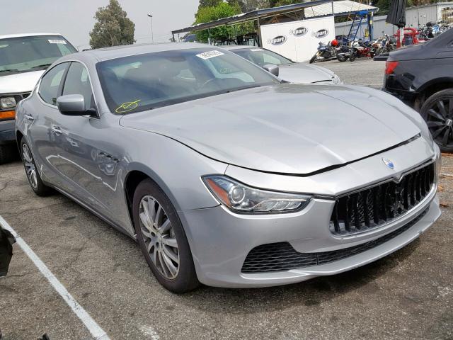 ZAM57XSA4E1091481 - 2014 MASERATI GHIBLI SILVER photo 1