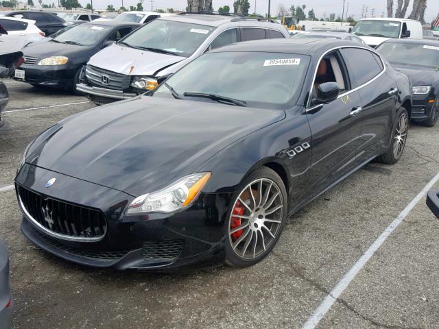 ZAM56RPA1G1173114 - 2016 MASERATI QUATTROPOR BLACK photo 2