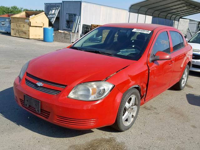 1G1AF5F52A7111606 - 2010 CHEVROLET COBALT 2LT RED photo 2