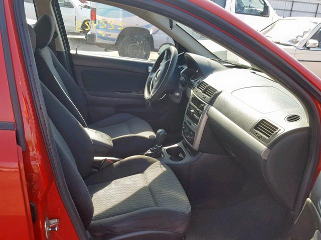 1G1AF5F52A7111606 - 2010 CHEVROLET COBALT 2LT RED photo 5