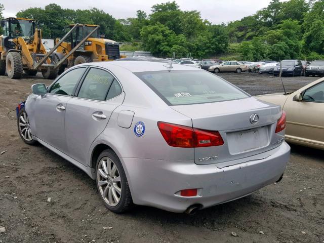 JTHCK262672009004 - 2007 LEXUS IS 250 SILVER photo 3