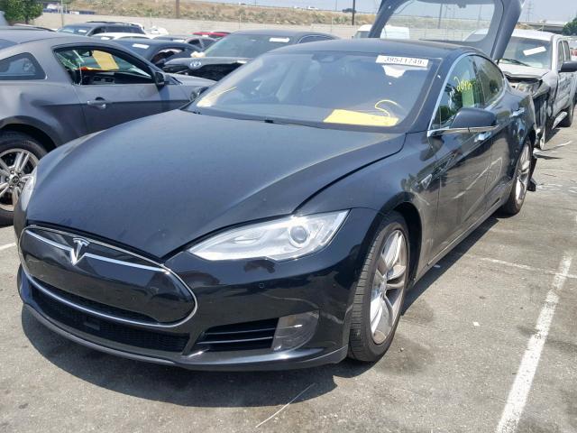 5YJSA1E20GF120382 - 2016 TESLA MODEL S أسود صورة 2
