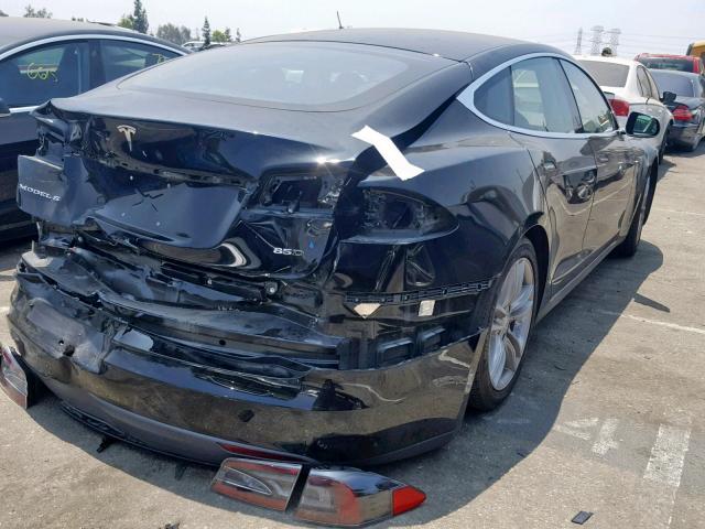 5YJSA1E20GF120382 - 2016 TESLA MODEL S أسود صورة 4