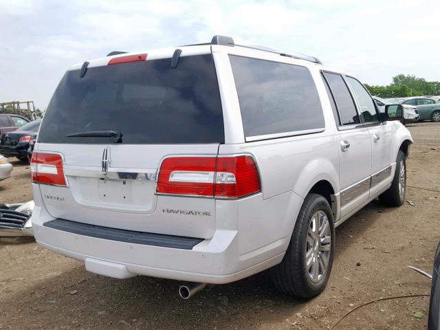 5LMJJ3J53AEJ02001 - 2010 LINCOLN NAVIGATOR WHITE photo 4