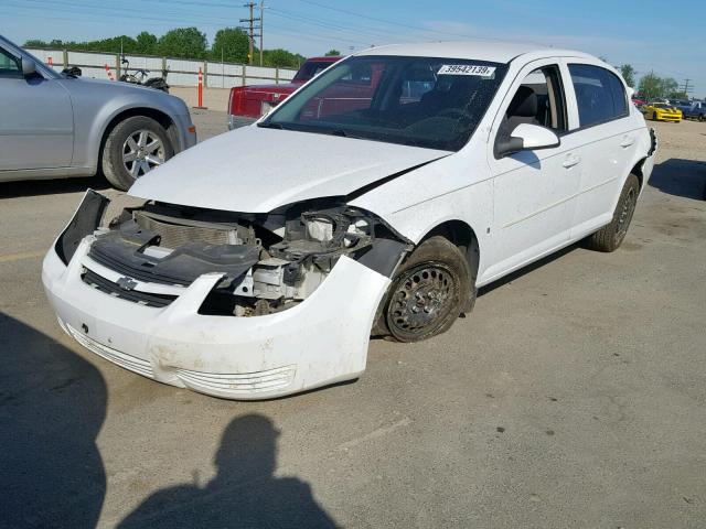 1G1AT58H397241048 - 2009 CHEVROLET COBALT LT WHITE photo 2