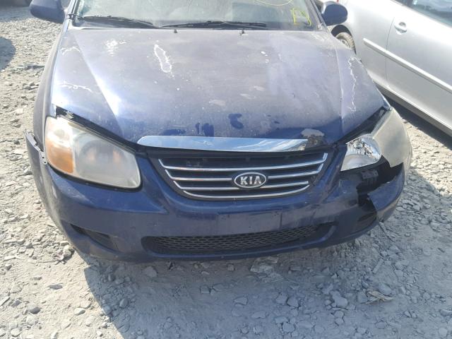 KNAFE121985558495 - 2008 KIA SPECTRA EX BLUE photo 9