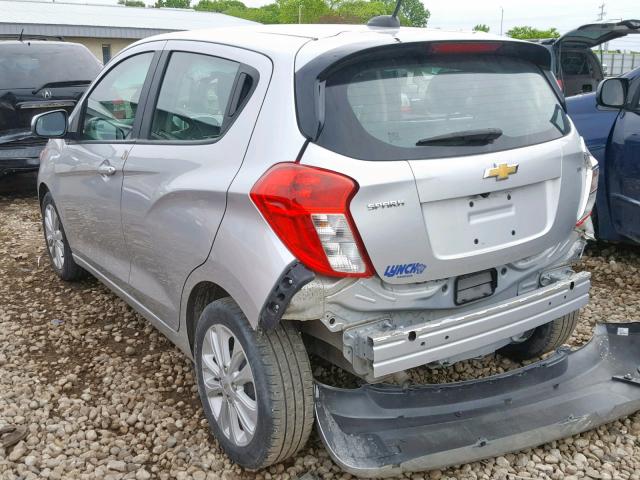 KL8CD6SA1HC791295 - 2017 CHEVROLET SPARK 1LT SILVER photo 3