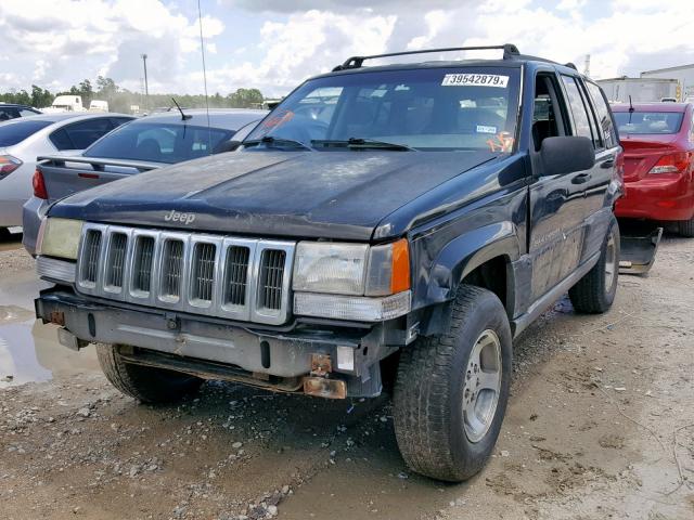 1J4GX58Y8WC149744 - 1998 JEEP GRAND CHER BLACK photo 2