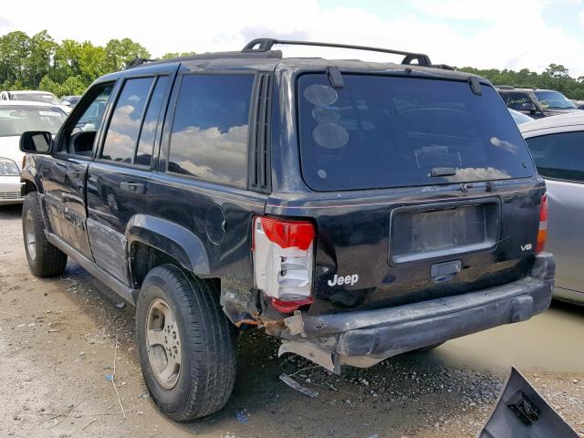 1J4GX58Y8WC149744 - 1998 JEEP GRAND CHER BLACK photo 3