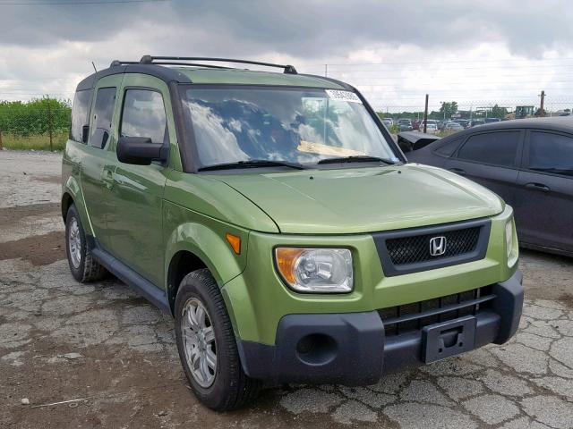 5J6YH28736L010614 - 2006 HONDA ELEMENT EX GREEN photo 1