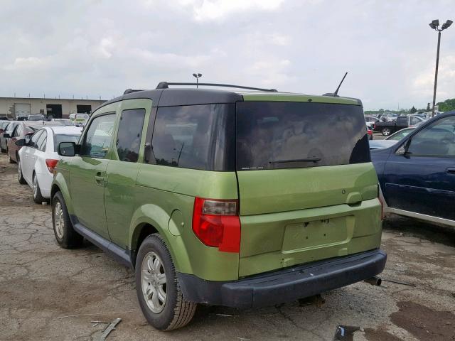 5J6YH28736L010614 - 2006 HONDA ELEMENT EX GREEN photo 3