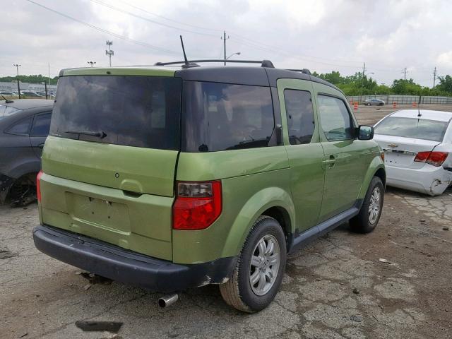 5J6YH28736L010614 - 2006 HONDA ELEMENT EX GREEN photo 4