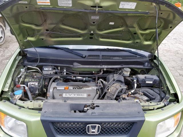 5J6YH28736L010614 - 2006 HONDA ELEMENT EX GREEN photo 7