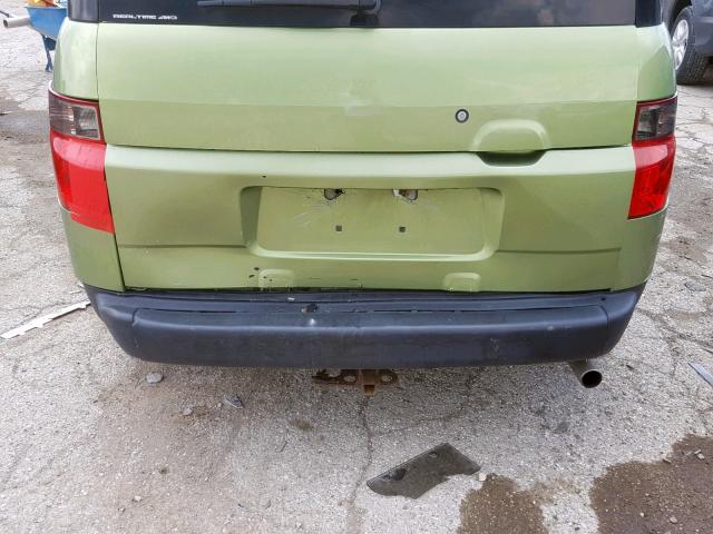 5J6YH28736L010614 - 2006 HONDA ELEMENT EX GREEN photo 9