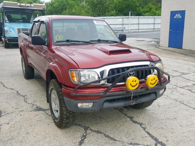 5TEGN92N72Z112908 - 2002 TOYOTA TACOMA RED photo 1