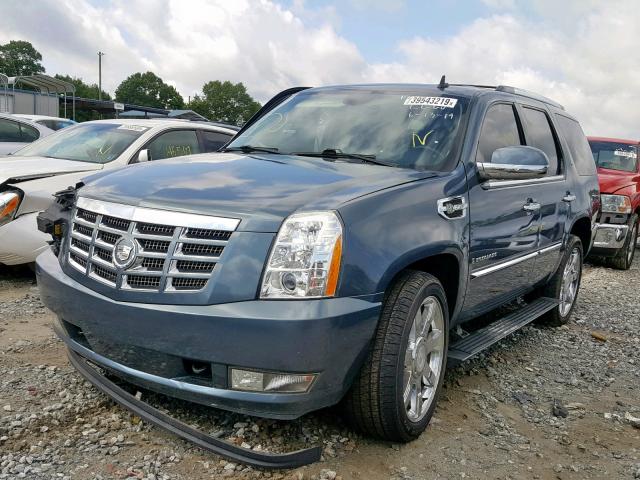 1GYFK33529R100262 - 2009 CADILLAC ESCALADE H BLUE photo 2