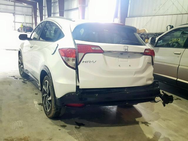 3CZRU5H19KM705489 - 2019 HONDA HR-V SPORT WHITE photo 3