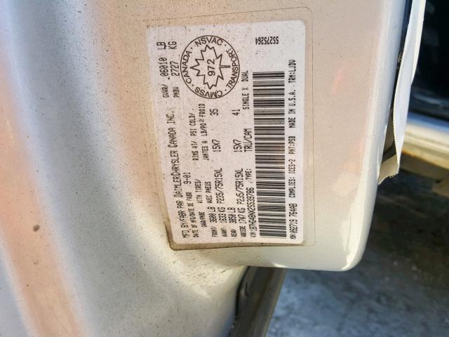 1B7HG48NX2S539786 - 2002 DODGE DAKOTA QUA GRAY photo 10