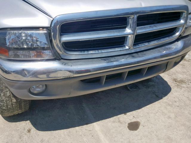 1B7HG48NX2S539786 - 2002 DODGE DAKOTA QUA GRAY photo 9