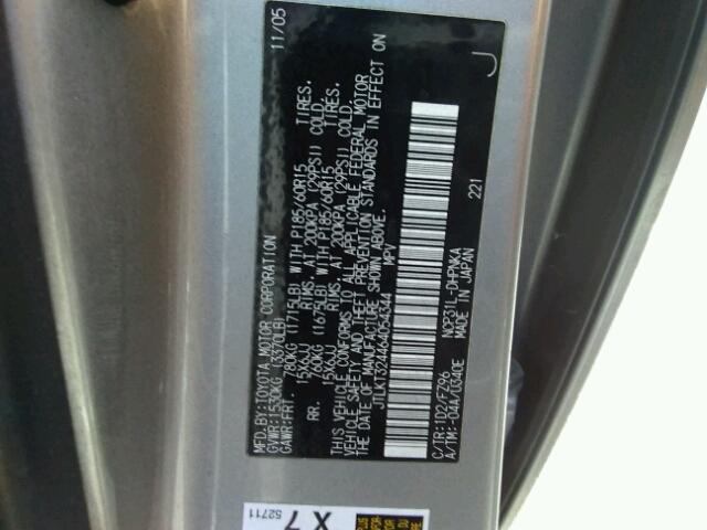 JTLKT324464054344 - 2006 TOYOTA SCION XB Сұр фото 10