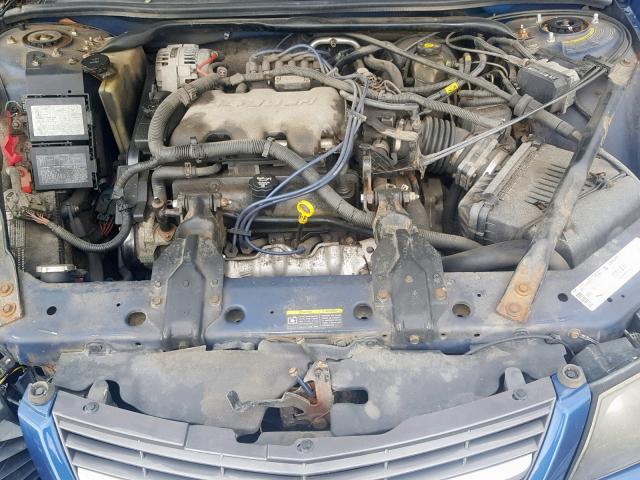 2G1WF55E939100014 - 2003 CHEVROLET IMPALA BLUE photo 7