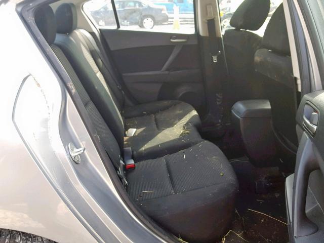 JM1BL1UF1C1597162 - 2012 MAZDA 3 I SILVER photo 6