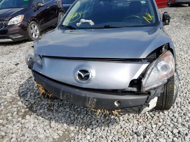 JM1BL1UF1C1597162 - 2012 MAZDA 3 I SILVER photo 9