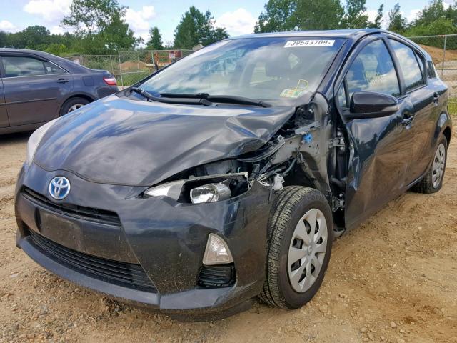 JTDKDTB38D1531842 - 2013 TOYOTA PRIUS C GRAY photo 2