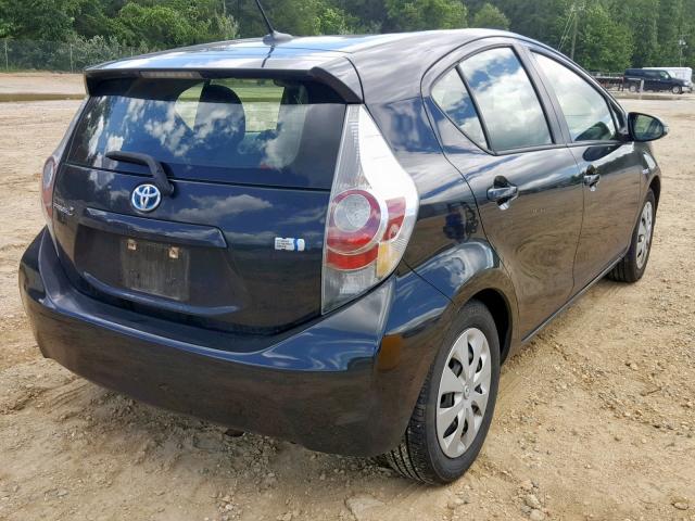 JTDKDTB38D1531842 - 2013 TOYOTA PRIUS C GRAY photo 4