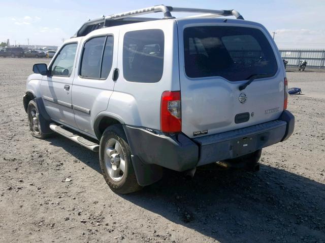 5N1ED28T02C557881 - 2002 NISSAN XTERRA XE SILVER photo 3