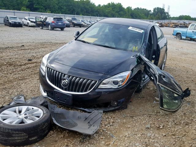 2G4GN5EX2F9150785 - 2015 BUICK REGAL PREM BLACK photo 2