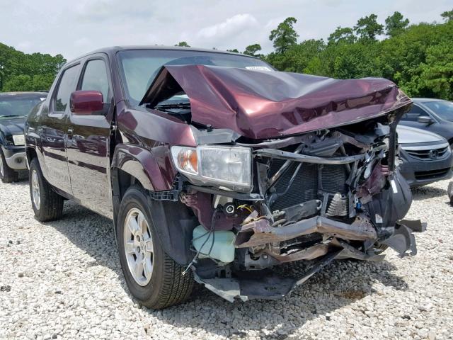 5FPYK1F43AB008780 - 2010 HONDA RIDGELINE MAROON photo 1