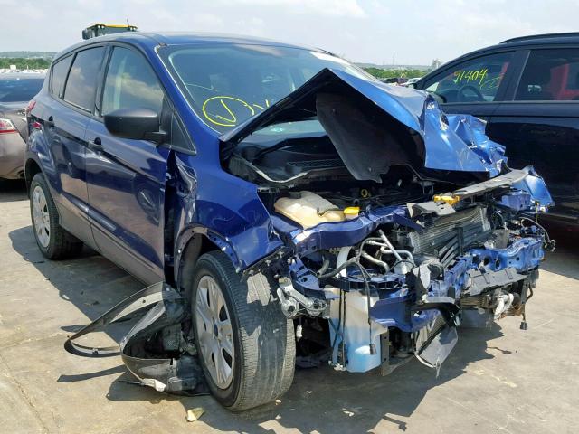 1FMCU0F7XEUB82016 - 2014 FORD ESCAPE S BLUE photo 1