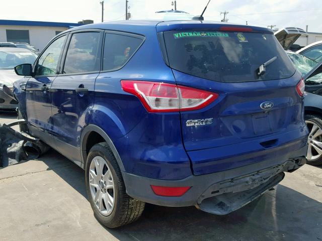 1FMCU0F7XEUB82016 - 2014 FORD ESCAPE S BLUE photo 3